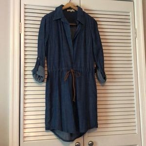 Forever21 Denim 3/4 Sleeve Dress
